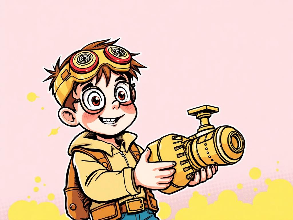 Iggy the Inventor — Comic Book cover illustration