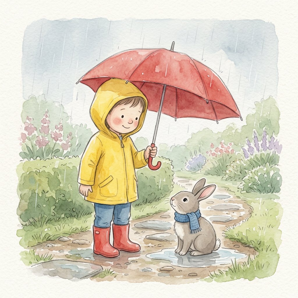 Beispiel für Illustrationen im Aquarellstil bei Tinytold